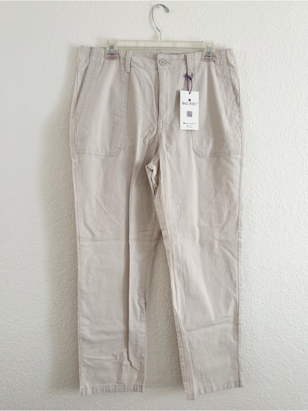 Gloria Vanderbilt Womens All-Around Slimming Effect Pants Beige Stonewood 10 NWT